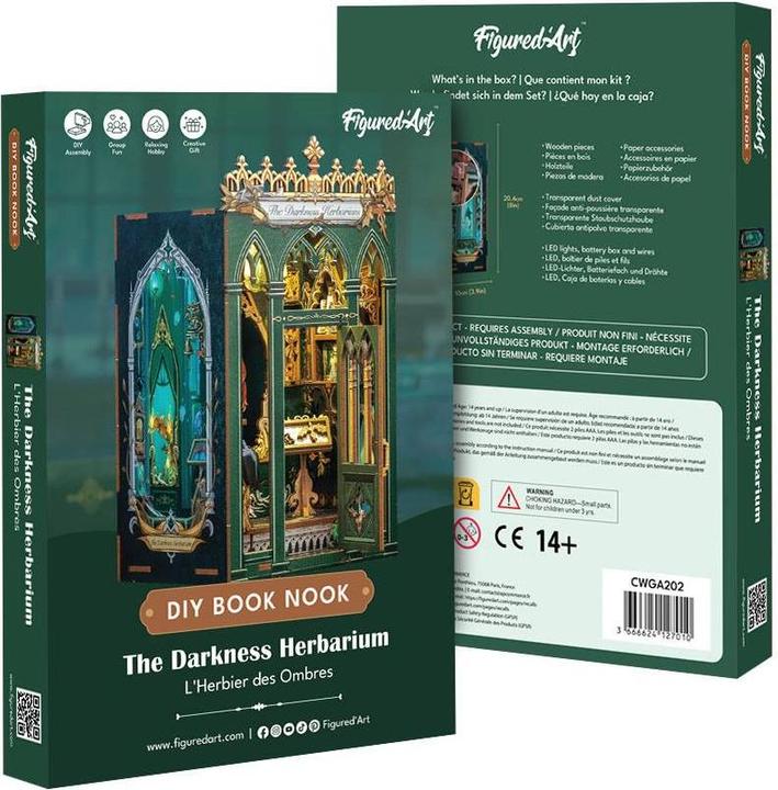 Actual product image Figured'Art Book Nook – Dunkles Herbarium