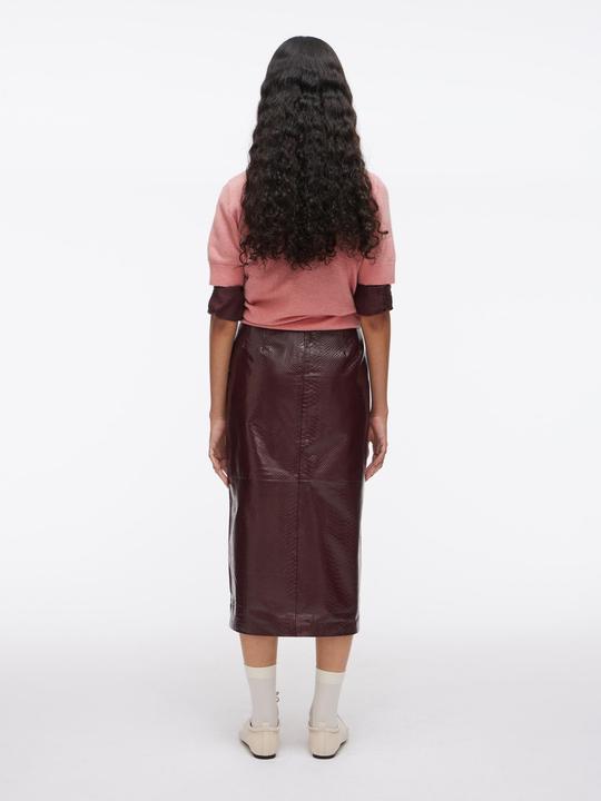 Produktbild Rouge Edit Midi Leder Bleistiftrock (38)