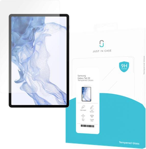 Just in Case Gehärtetes Glas Clear Displayschutzfolie Samsung Galaxy Tab S9/S9 FE (1 pièce(s), Galaxy Tab S9, Galaxy Tab S9 FE)