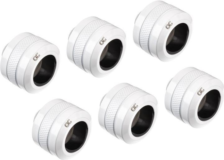Alphacool Eiszapfen Pro Anschluss 16mm Hardtube Fitting G1/4, 6-Pack
