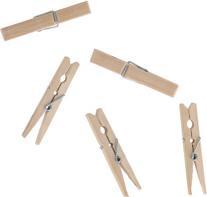 Produktbild 60er-Packung Wäscheklammern aus Bambus