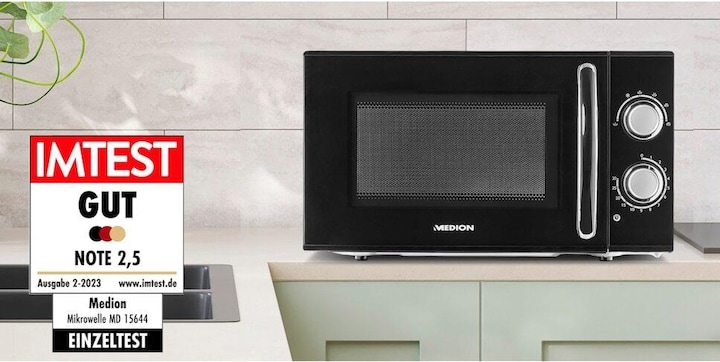 Produktbild Medion MD 15644 Mikrowelle 700W 17L schwarz (17 l)