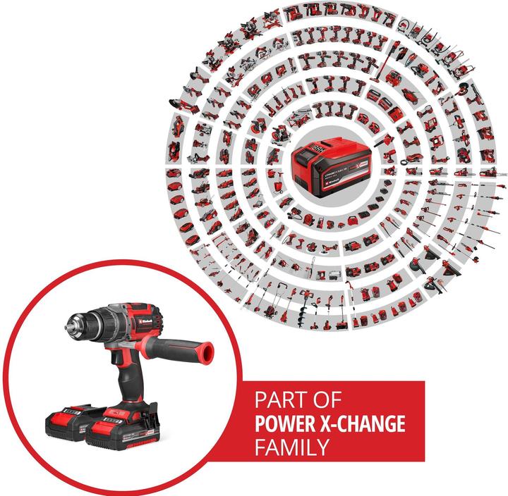 Image du produit Einhell Akku-Schlagbohrschrauber TP-CD 18/70 Li-i BL (2 x 2.0Ah) (Fonctionnement sur batterie)