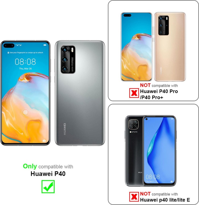 Produktbild Cadorabo TPU Handy Kette SILBER Cover