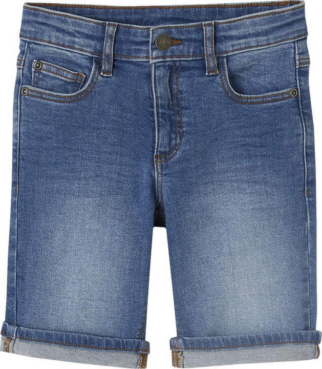 Immagine prodotto Vertbaudet Jungen Jeansshorts BASIC OEKO-TEX®, Bundweite verstellbar (98)