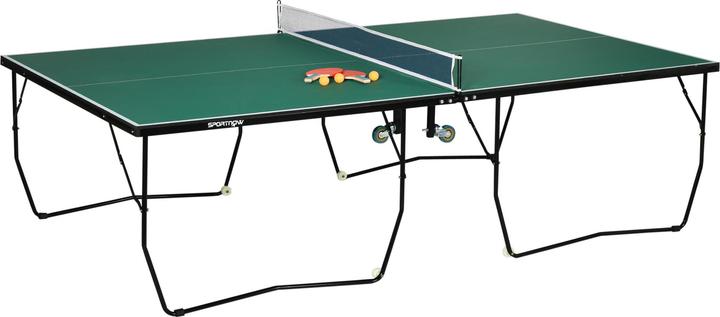 Actual product image Homcom Folding table tennis table with wheels incl. bats and balls