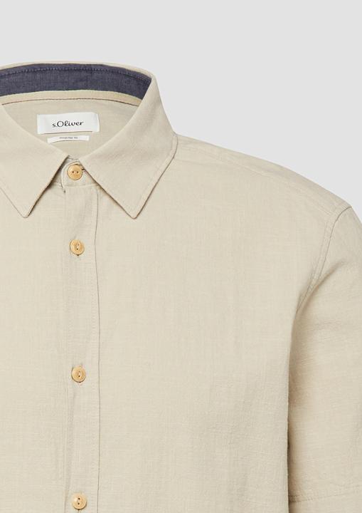 Immagine prodotto s.Oliver Regular Fit: Strukturiertes Kurzarmhemd aus Baumwolle (S)