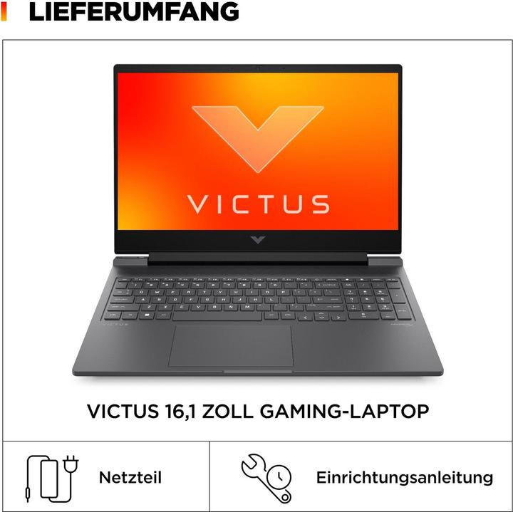 Actual product image HP Victus 16-r1174ng (Intel Core i7-14700HX, 32 GB, 16.10", 1000 GB, DE)