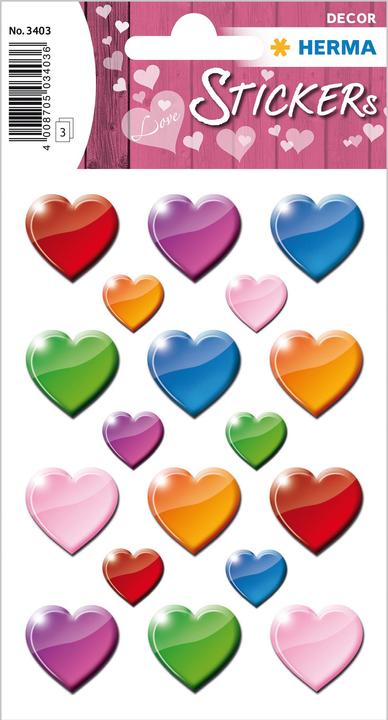 Actual product image HERMA Sticker hearts