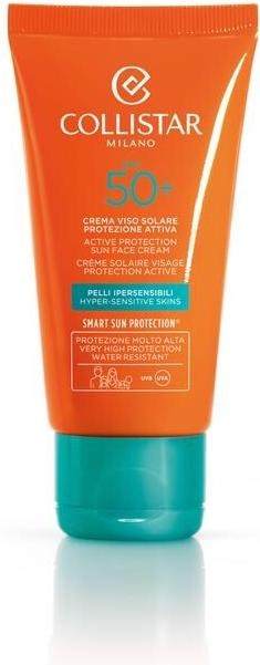 Actual product image Collistar CS Sun - Active Protection Sun Face Cream Anti-Wrinkle SPF 50+ (Sun cream face, SPF 50, 50 ml)