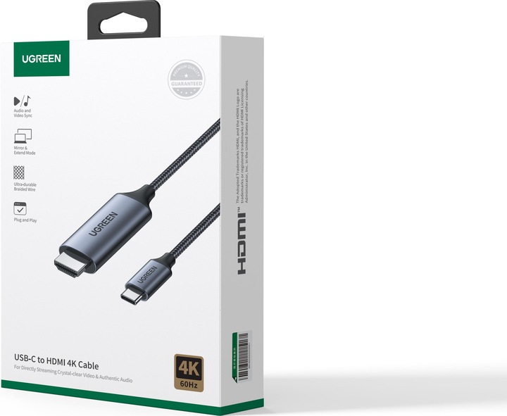 Actual product image Ugreen USB C – HDMI (1.50 m, HDMI)
