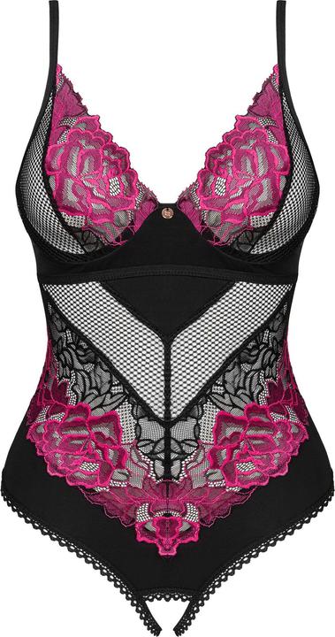 Produktbild Obsessive Rosenty Ouvert Teddy Schwarz/Lila (XS)