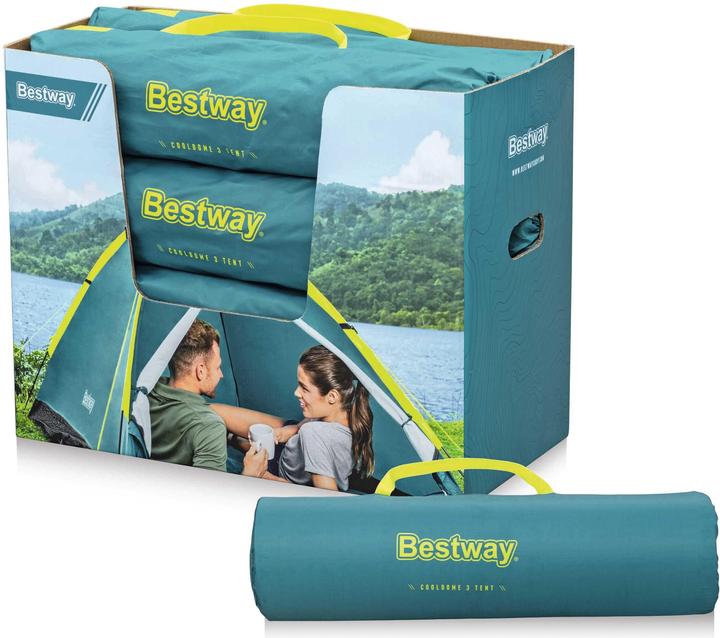 Immagine prodotto Bestway Tenda Cool Dome 3 per 3 persone 210 x 210 x 130 cm (Tenda a cupola, 2.21 kg, 3 persone)
