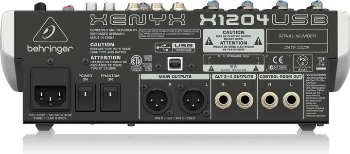 Image du produit Behringer Xenyx X1204USB (Studio et mixeur live)