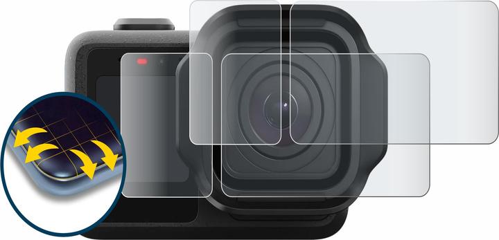 Produktbild BROTECT Fullscreen für GoPro Mission 1 Pro Schutzfolie Displayschutz Folie Matt Entspiegelungsfolie