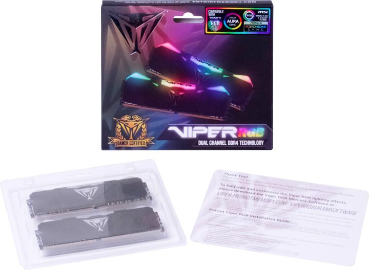 Produktbild Patriot Viper RGB PVR432G320C6K Speichermodul GB DDR4 (2 x 16GB, 3200 MHz, DDR4-RAM, DIMM)