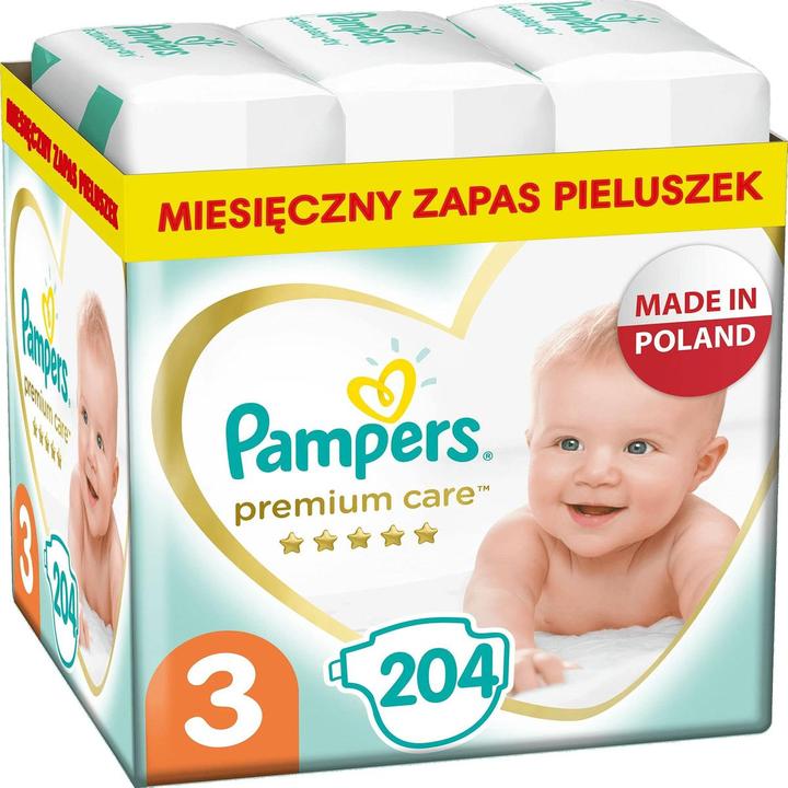 Produktbild Pampers Premium Care (Gr. 3, Monatsbox, 200 Stk.)