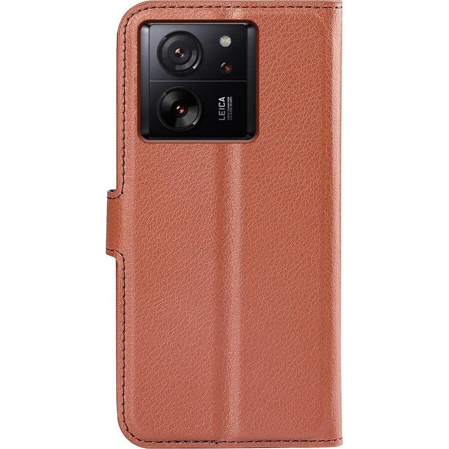 Thumbnail - Cover-Discount Xiaomi 13T / 13T Pro - Leder Etui Hülle braun (Xiaomi 13T), Smartphone Hülle, Braun