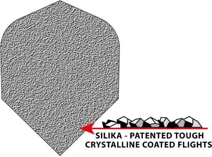 Actual product image Harrows Silika Solid Shape Flights Black