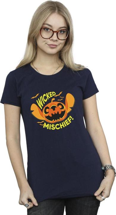 Actual product image Disney Womens/Ladies Lilo And Stitch Wicked Mischief Cotton T-Shirt (XL)