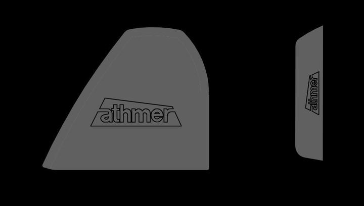 Actual product image Athmer Finger protection profile NR-32 UniSafe Length 1925 mm Opposite hinge side traffic white Colour