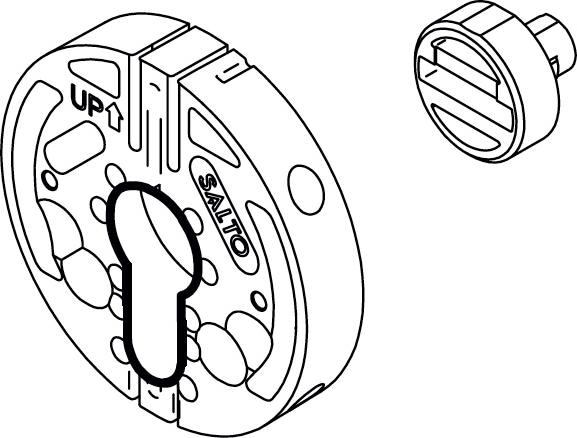 Actual product image Danalock Key Turner Adapter Euro