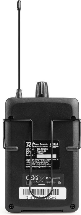 Image du produit Power Dynamics PD810 - UHF Draadloos In Ear Monitorsysteem (Système intra-auriculaire)