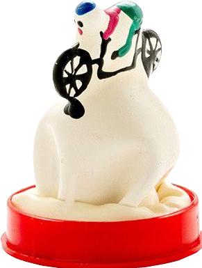 Produktbild Erco Scherzkondom „Radfahrer“ – Handbemalt, Naturkautschuklatex, Fun-Geschenk für Sportfans (1 Stk.)