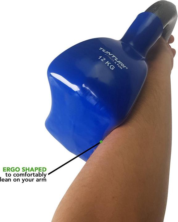 Image du produit Tunturi Vinyl Gusseisen Kettlebell (1 x 12 kg)