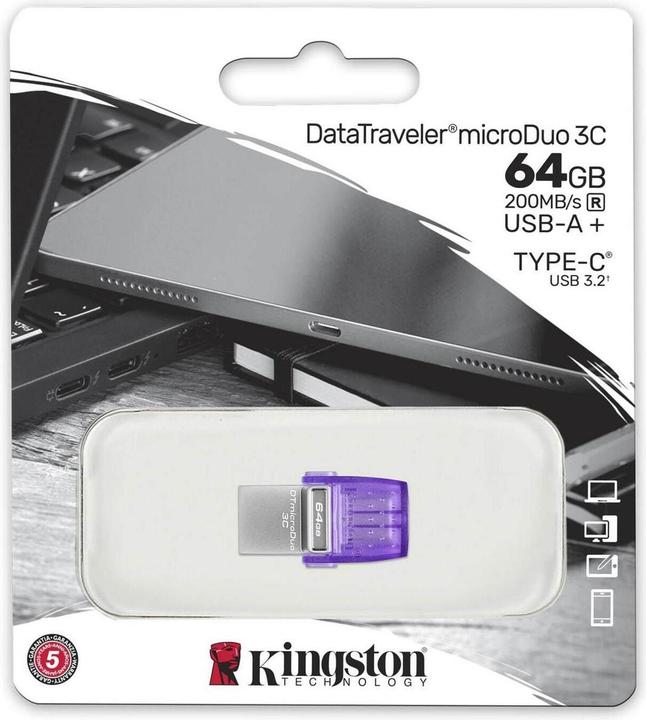 Actual product image Kingston DataTraveler microDuo 3C (64 GB, USB-C)