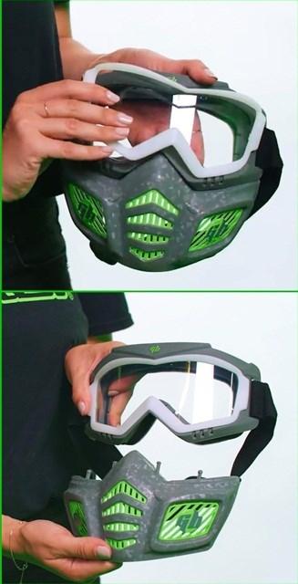 Actual product image Gel Blaster Elite Facemask luminous eye frame