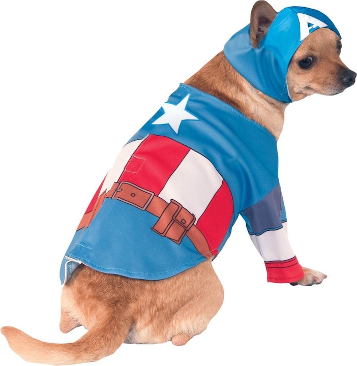 Captain America - Costume pour chiens (Déguisement pour chien)