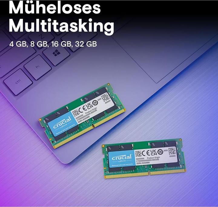 Actual product image Crucial Laptop Memory (1 x 32GB, 3200 MHz, DDR4-RAM, SO-DIMM)