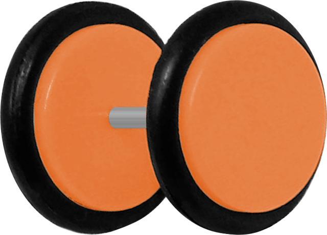 Immagine prodotto Star Piercing Tappo finto arancione con O-ring (senza ottone, Materiale sintetico)