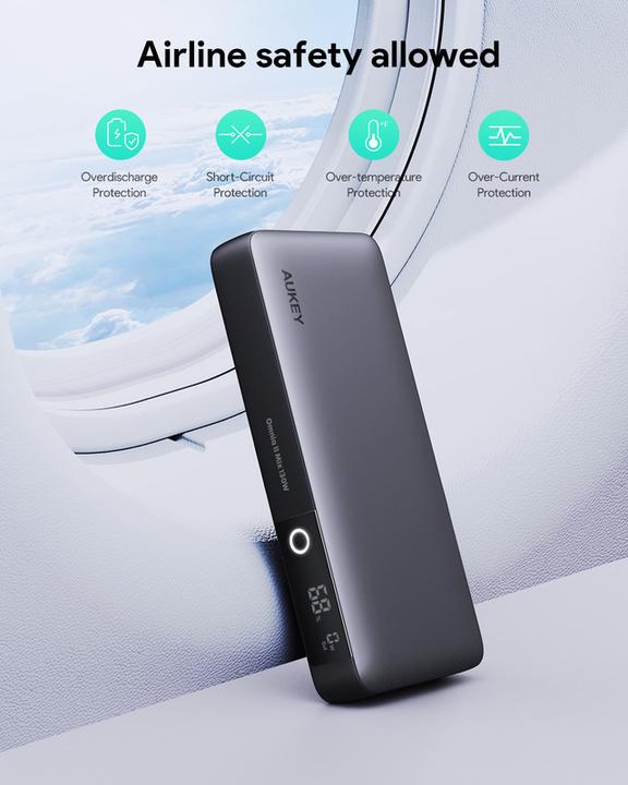 Actual product image Aukey Sprint X (20000 mAh, 130 W, 77 Wh)