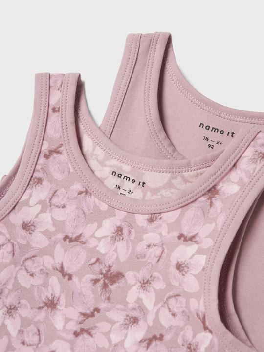 Actual product image Name it Nmftank Top 2p Mauve Flower Noos (110)