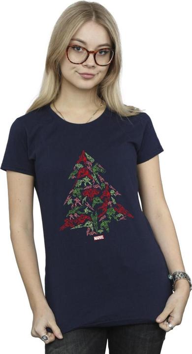 Immagine prodotto Avengers Christmas Tree Maglietta Donna (M)