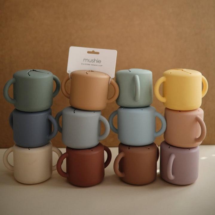 Actual product image Mushie Snack Cup - Cloudy Mauve