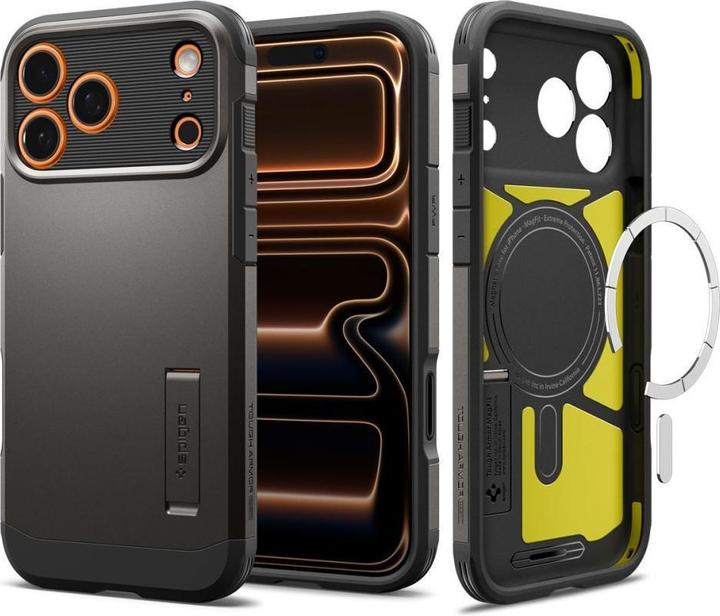 Actual product image Spigen - Tough Armor "T" MagSafe - iPhone 17 Pro Max - Gunmetal (Apple iPhone 17 Pro Max)