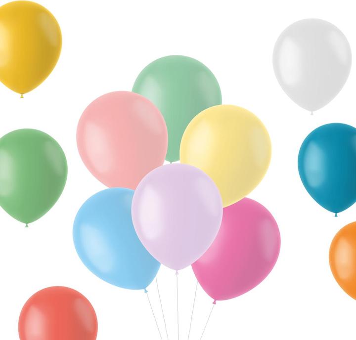 Image du produit Folat Ballons Pastel Mix Coloré 33cm - 50 pièces (50 x)