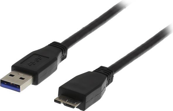 Immagine prodotto Deltaco Cavo USB 3.0, tipo A - tipo Micro B, 1m, svart (1 m, USB 3.2 Gen 1)