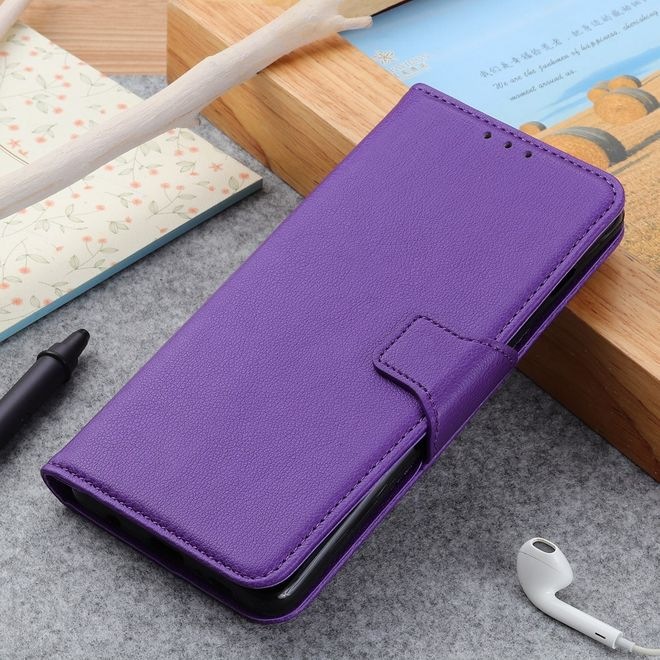 Produktbild MU Classic Litchi Leder Bookcover Series (Motorola Edge)
