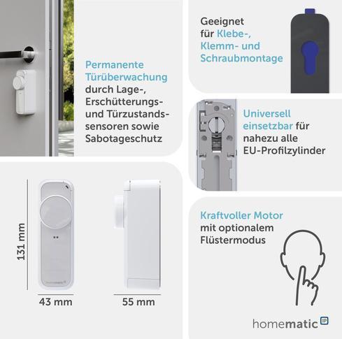 Actual product image Homematic IP Türschlossantrieb? pro weiss-silber HmIP-DLP-WS