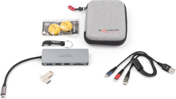 Actual product image Delock Travel Kit III Premium Edition (USB-C, 4 ports)