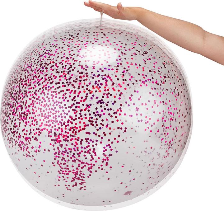 Actual product image Toi-Toys Inflatable glitter balloon, 60cm (1 x)