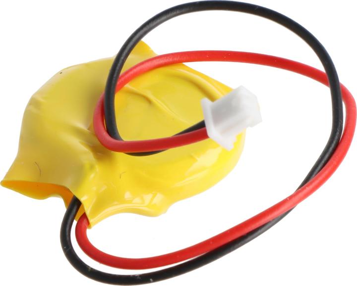 Produktbild AccuCell CMOS Batterie CR2032 3V mit Kabel und Stecker, Polung +/- beachten (1 Stk., CR2032, 220 mAh)
