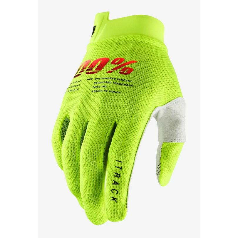 100%, Herren, Handschuhe, Handschuhe iTrack fluo gelb XL, Gelb, (XL)