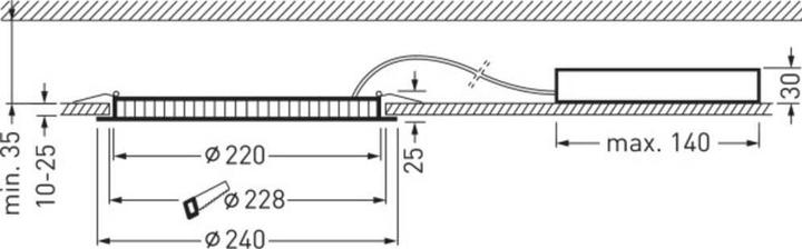 Produktbild Trilux LED-Einbaudownlight (1800 lm)