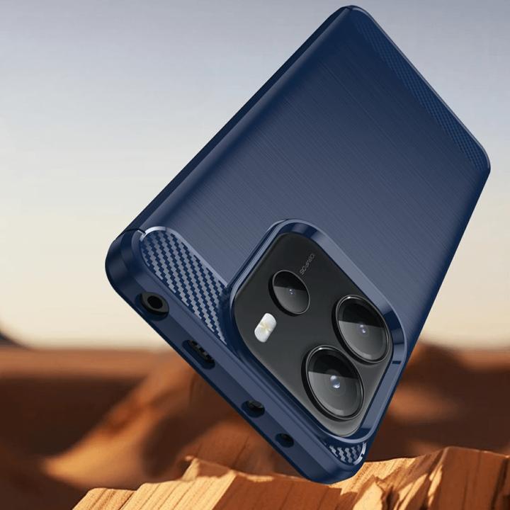 Image du produit Cover-Discount Xiaomi Redmi Note 14 4G - Metall Carbon Look Hülle (Xiaomi Redmi Note 14)