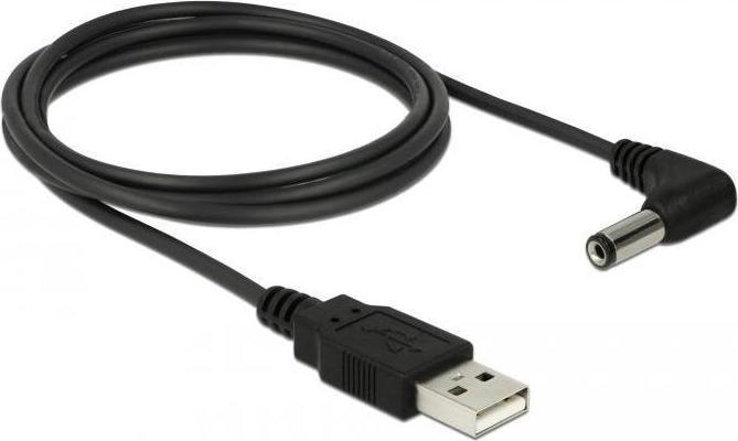 Produktbild Delock USB2.0-Stromkabel A-5VOLT, 1.5m, schwarz (1.50 m)